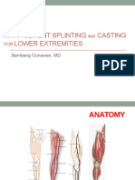 Management Splinting and Casting For Lower Extremities