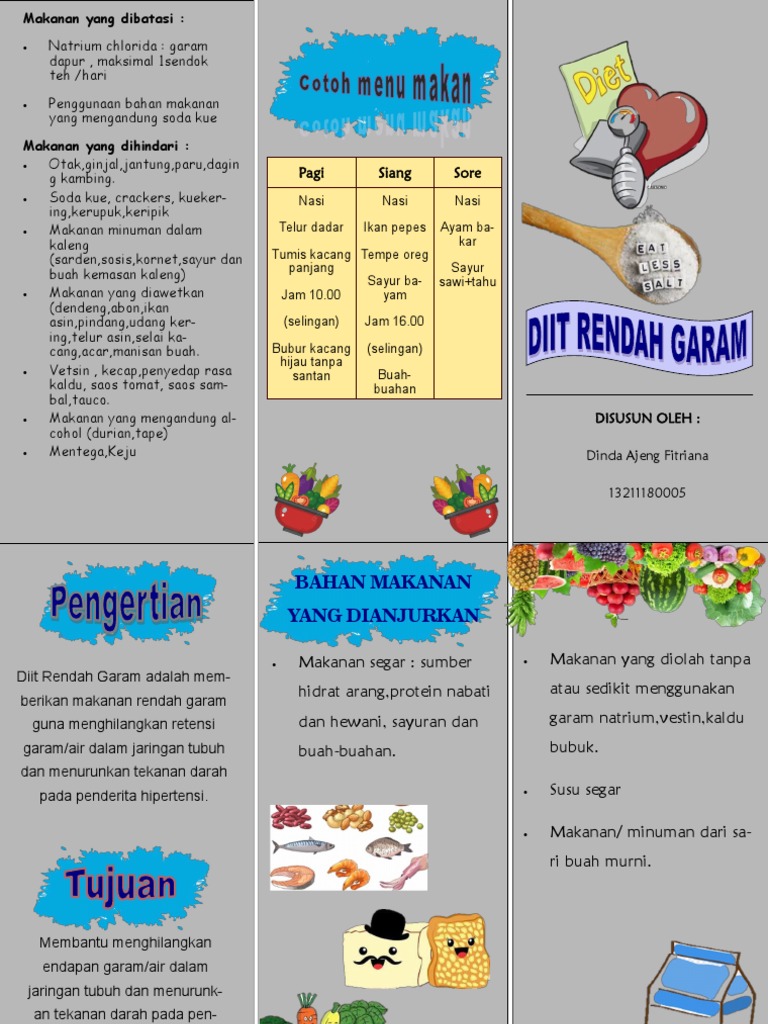 LEAFLET Diit Rendah Garam PDF