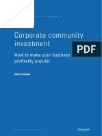 (Chris Genasi) Corporate Community Investment How