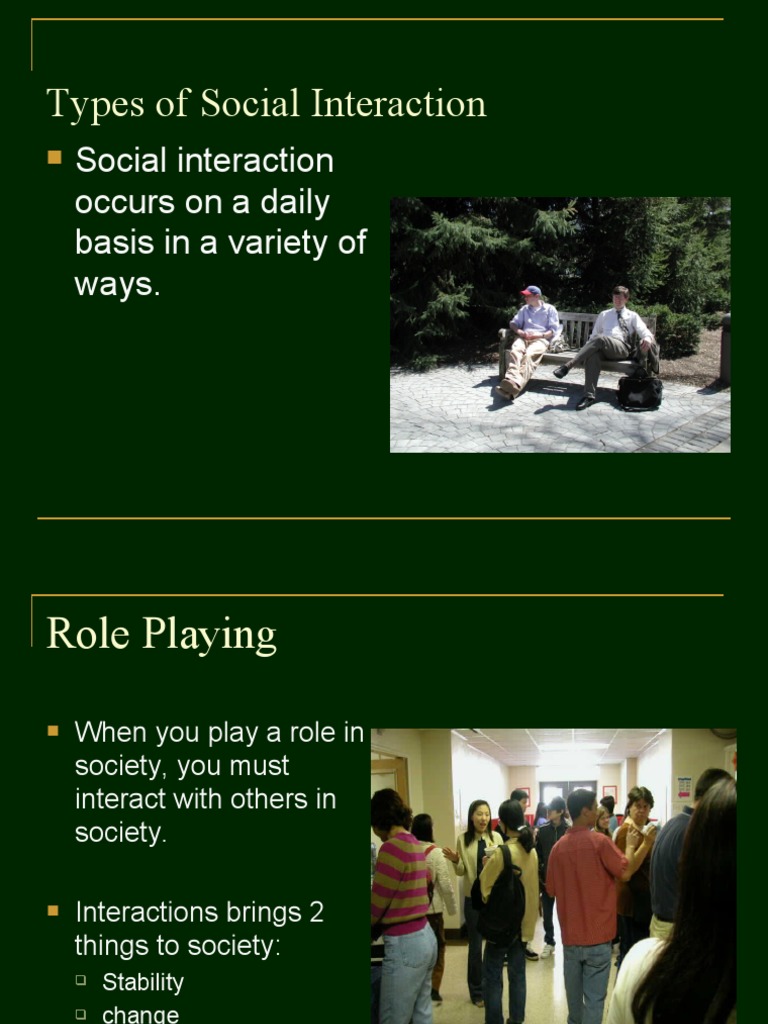 Types of Social Interaction Explained | PDF