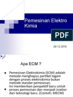 ECM-Pemesinan Elektrokimia