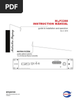 Instruction Manual: Guide To Installation and Operation