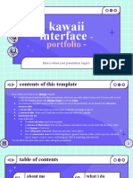 Kawaii Interface Portfolio by Slidesgo