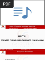 5 Unit 3 - Forward Chaining and Backward Chaining in AI