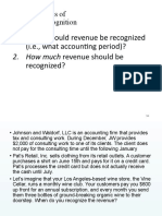 When Should Revenue Be Recognized 2. How Much Revenue Should Be