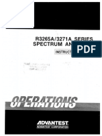 ADVANTEST R3265A, R3271A Instruction