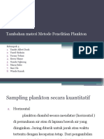 Tambahan Materi Metode Penelitian Plankton