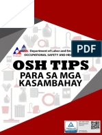 Osh Tips for the Kasambahay