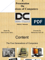 Computer-Generations PPT (Sahil Kumar Sahu) #DC