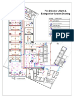 Fire Detector, Alarm & Extinguisher System Drawing