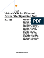 Virtual COM For Ethernet Driver / Configuration Tool: Software Manual