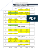 Time Table Fall 2021 BS Department 1 2