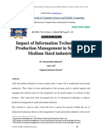 Impact of Information Technology On Prod