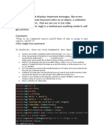 This Is All Commented Console - Log (10) None of This Is Going To Run! Console - Log (99)