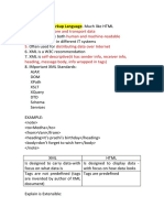 Store and Transport Data 3. Human and Machine-Readable 5. Distributing Data Over Internet Self-Descriptive (It Has Sender Info, Receiver Info, Heading, Message Body, Info Wrapped in Tags)