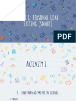 Week 8: Personal Goal Setting (Smart)