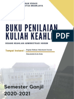 Buku Penilaian Kuliah Keahlian Adm Hukum 2020-2021