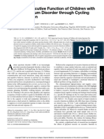 Improving Executive Function of Children With Autism Spectrum Disorder Through Cycling Skill Acquisition