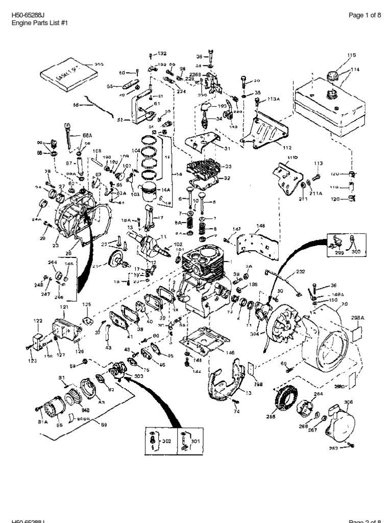 Engine Parts List 1 A Comprehensive List of Parts and Descriptions
