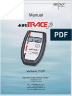 Instruction Manual for MiniTRACE β Detector