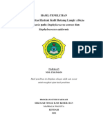 II NAHALAN Uji Aktivitas Ekstrak Kulit Batamg Langir Albizia Saponaria Pada Staphylococcus Aureus Dan