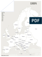 Mapa político de Europa con países y capitales
