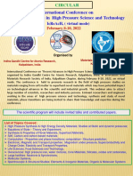 International Conference On Recent Advances in High Pressure Science and Technology