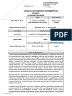 FORMAT LAPORAN DIKLAT EKSTERNAL New