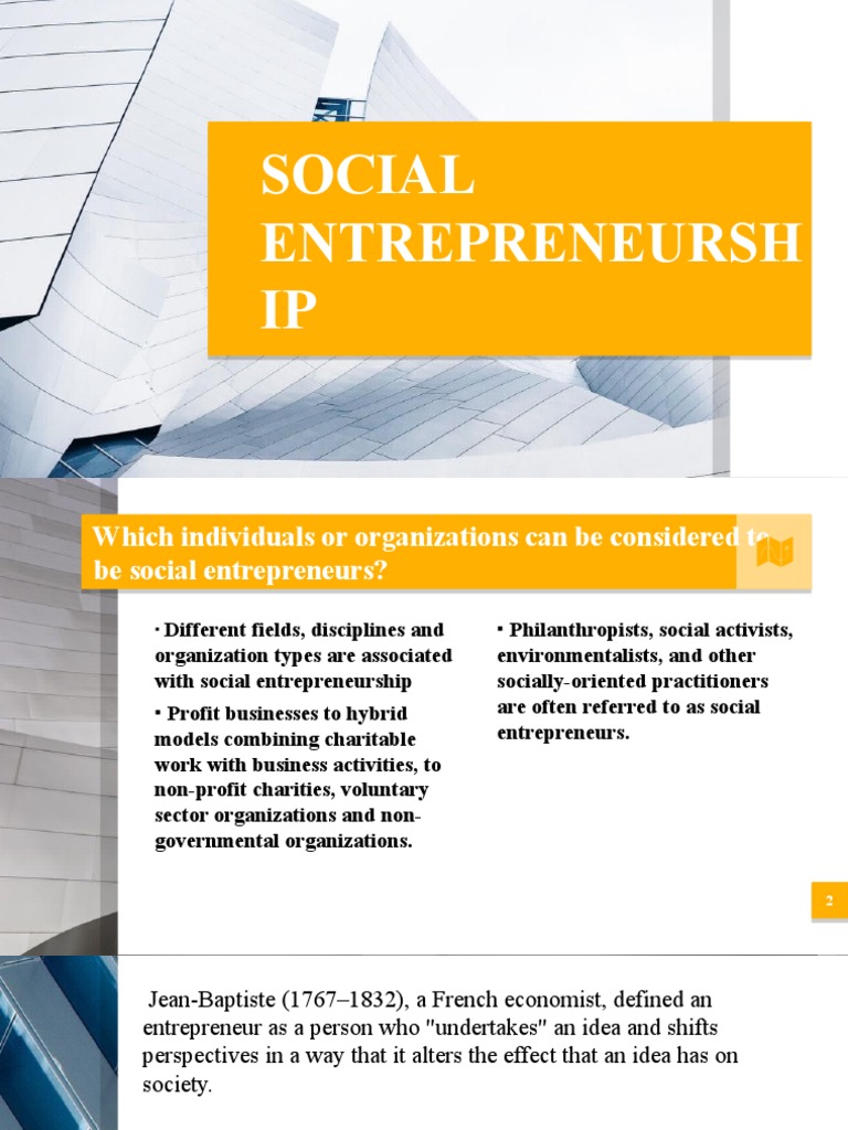 Understanding Social Entrepreneurship Models | PDF | Social ...