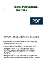 Materi Resiko Dan Tingkat Pengembalian Ku (Sumarlin)