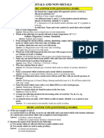 Metals and Non-Metals: Very Short Answer Type Questions (1 Mark)