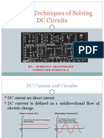 Various Techniques of Solving DC Circuits