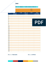 Plantilla Del Registro de Jornada