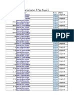 IGCSE Mathematics B Past Papers:: Sample Paper Year