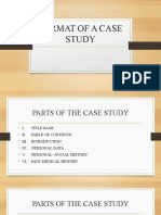 Format of A Case Study