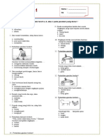 Soal Kelas 1 Tema 4 Subtema 4