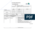 Job Hazard Analysis (JHA) Worksheet: Jerp # 3 Aromatic Unit