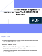Context-Oriented Information Integration in Financial Services: The SCORE/EROCS Approach
