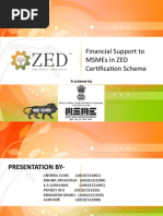 Financial Support To Msmes in Zed Certification Scheme