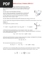 PHYS 101 Midterm Exam 2 Solution 2020-21-2: 1. A Block of Mass