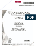 Soal Matematika IPA SMA UN 2019 (WWW - Sudutbaca.com)