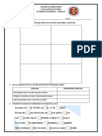 Evaluación Español-IV Periodo