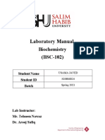 Lab Manual of Biochemistry