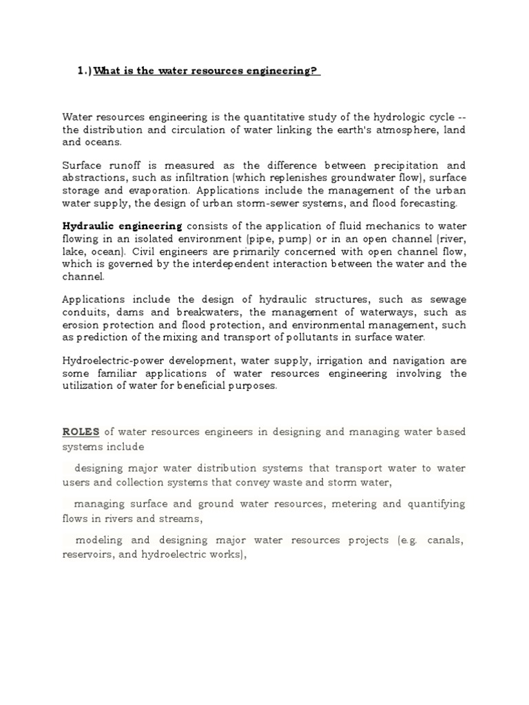 Water Resources Engg PDF Hydrology Water Resources