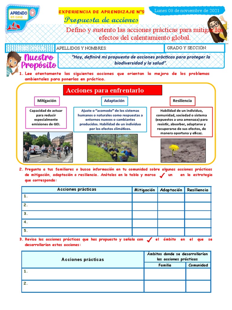 Acciones para Mitigar el Calentamiento Global | PDF | Biodiversidad ...