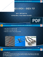 Bài 5 - Tiếp Giáp P-N Và Nguyên Lý Hoạt Động Của Điốt