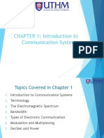 CHAPTER 1: Introduction To Communication Systems