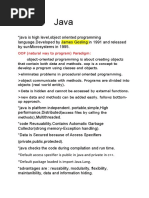 Java Notes Pdf Constructor Object Oriented Programming Programming