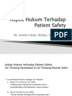 Askep Hukum Terhadap Patient Safety