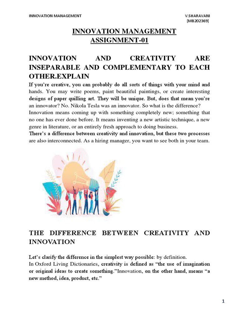 Creativity and Innovation in Management | PDF | Innovation | Creativity